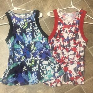 Two Peter Pilotto Tank Tops. Size Large.